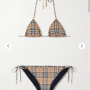 Burberry Beige Check Bikini